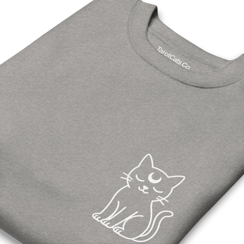 As Above So Below Unisex Premium Sweatshirt With Soft Fleece Interior For Everyday Comfort - TarotCats Co.