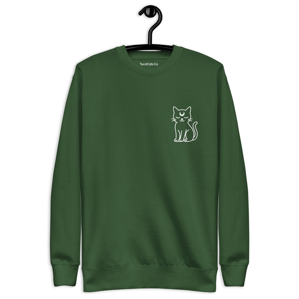 As Above So Below Unisex Premium Sweatshirt With Soft Fleece Interior For Everyday Comfort - TarotCats Co.