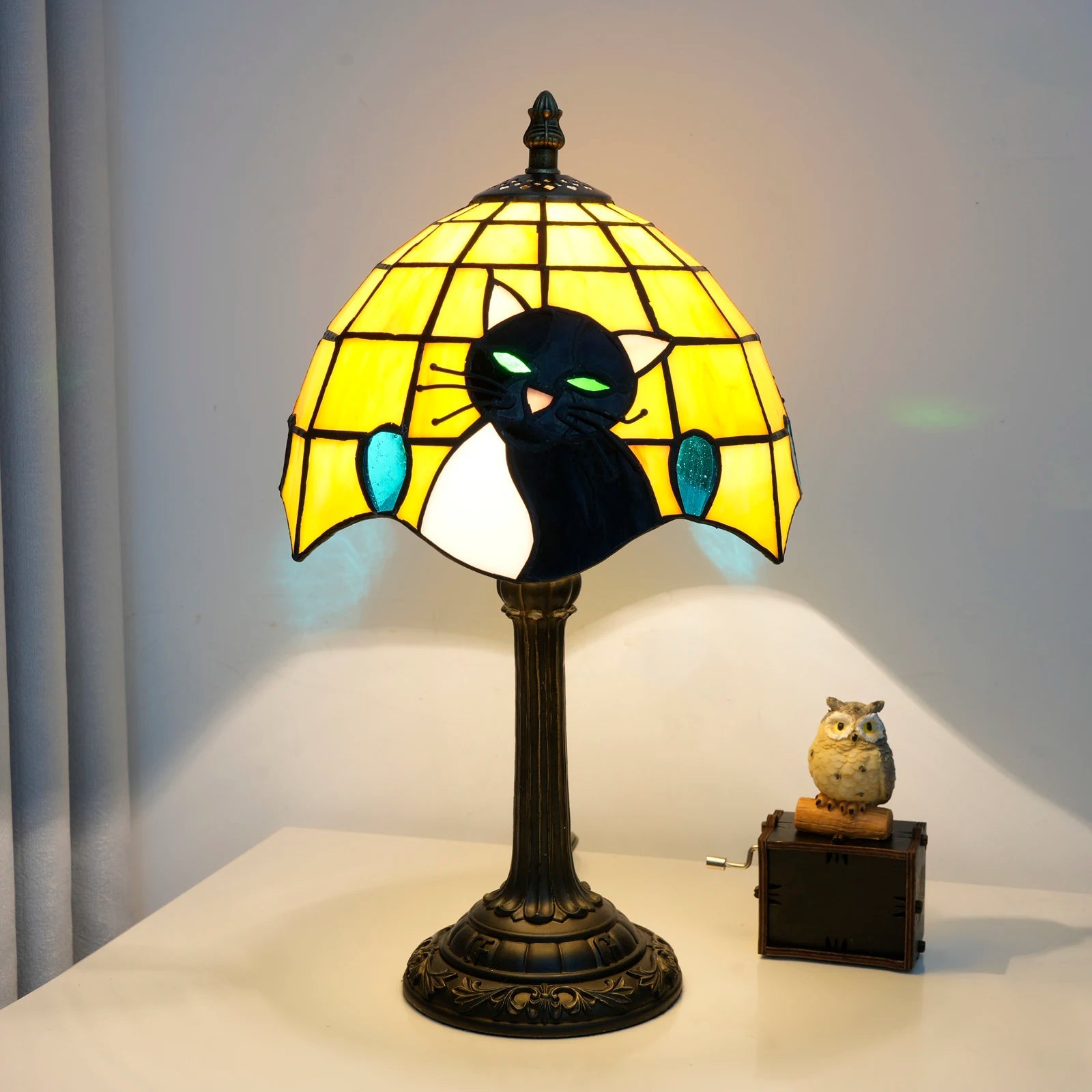 Black Cat Table Lamp - TarotCats Co.
