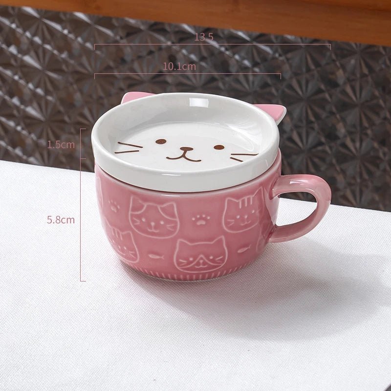 Cartoon Cat Coffee Mug - TarotCats Co.