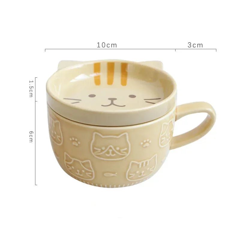 Cartoon Cat Coffee Mug - TarotCats Co.