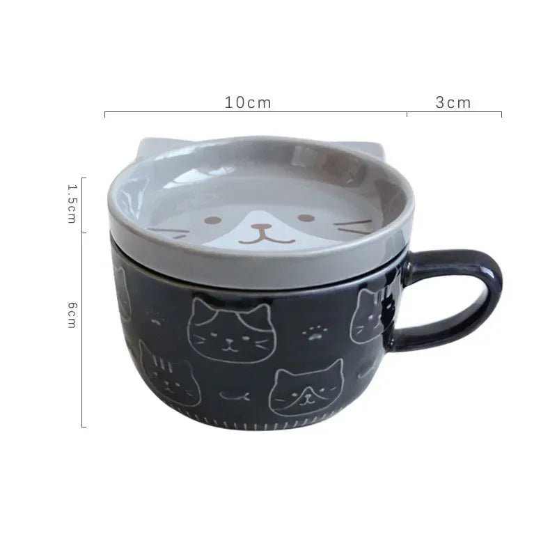 Cartoon Cat Coffee Mug - TarotCats Co.