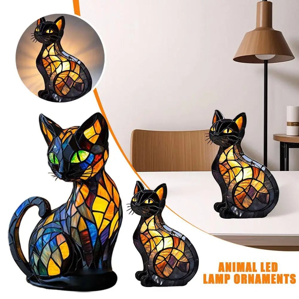 Cat Dachshund Lamp - TarotCats Co.