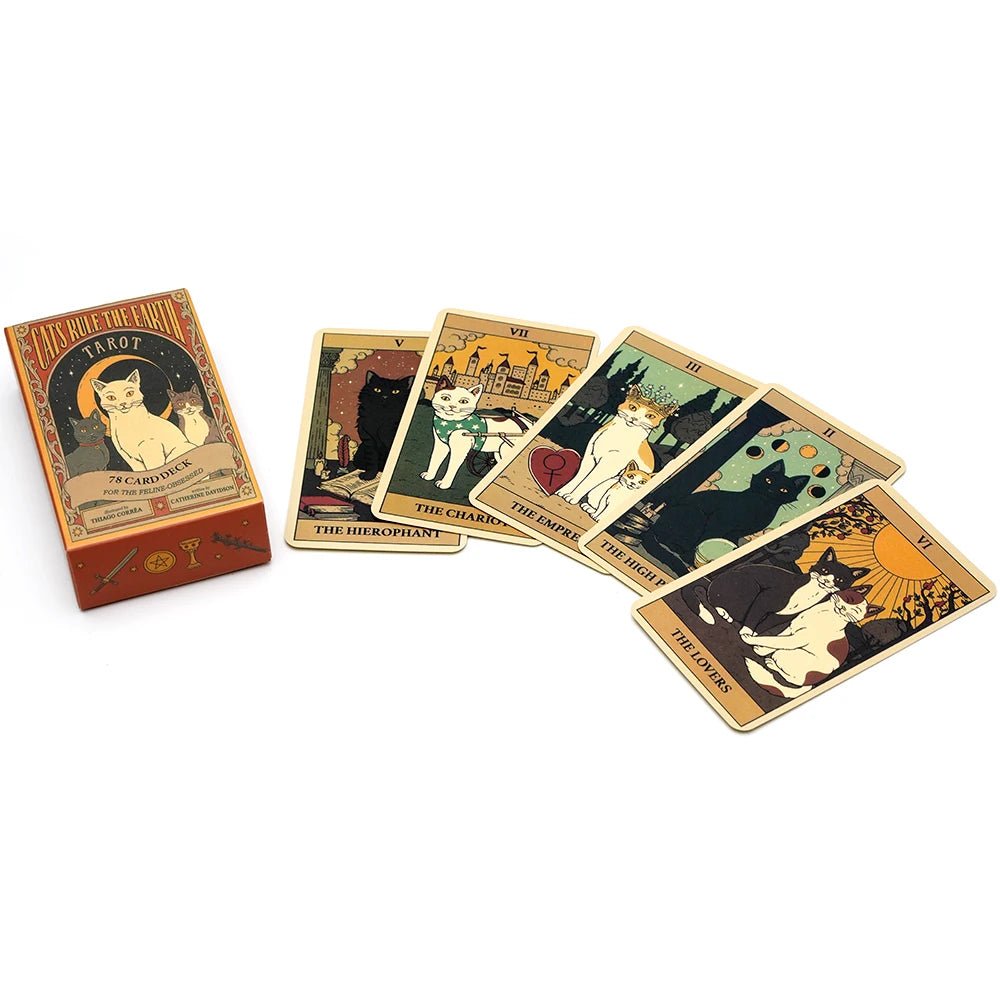 Cats Rule The Earth Tarot Cards 78 - TarotCats Co.