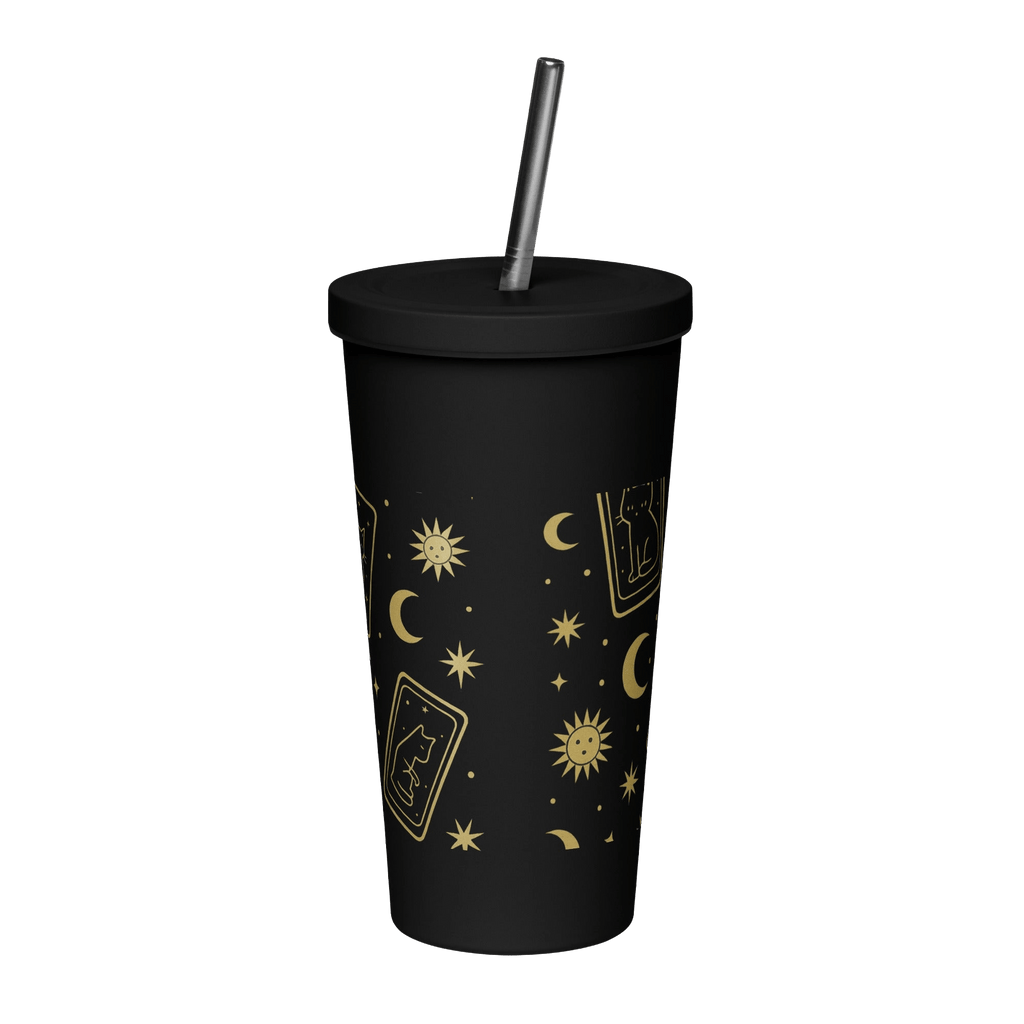 Constellation No.1 - tumbler with straw - TarotCats Co.
