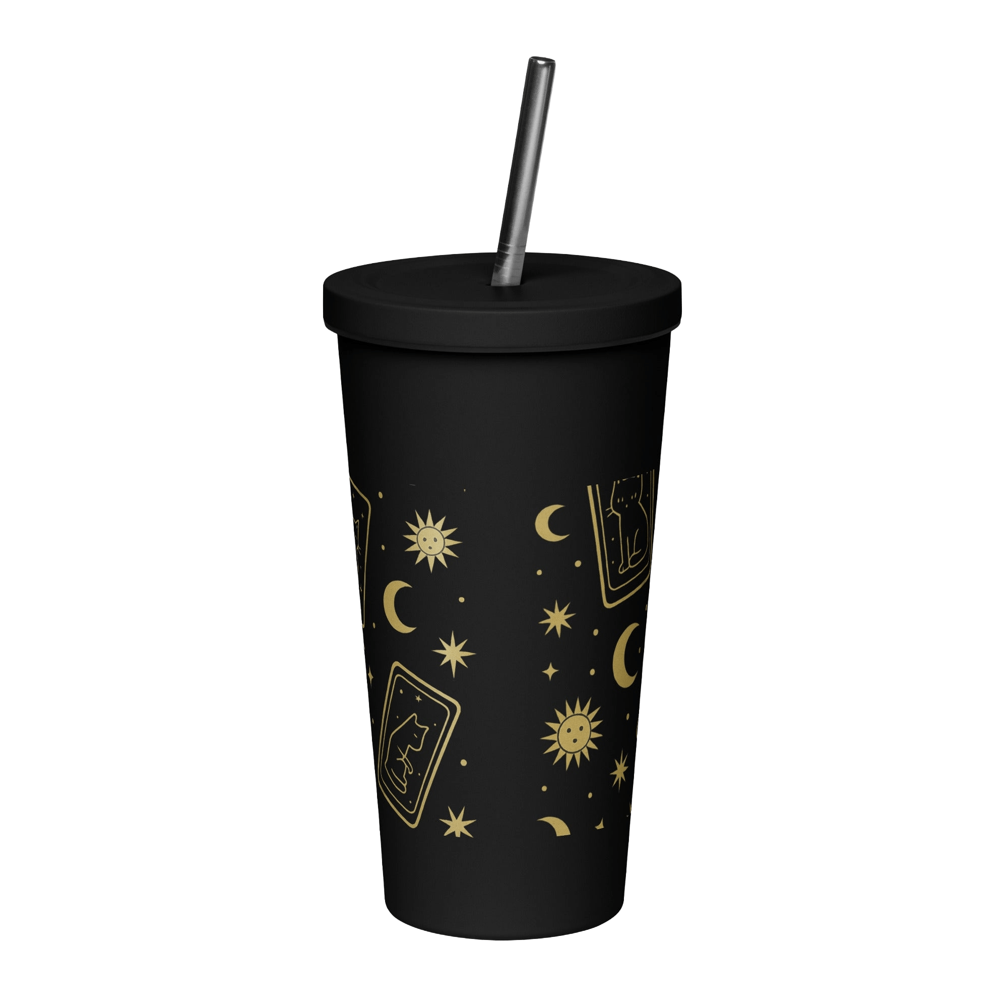 Constellation No.1 - tumbler with straw - TarotCats Co.
