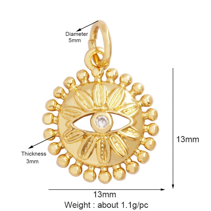 Evil Eye Hand Gold Plated - TarotCats Co.