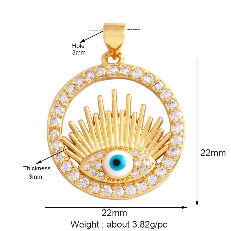 Evil Eye Hand Gold Plated - TarotCats Co.