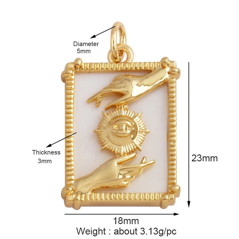 Evil Eye Hand Gold Plated - TarotCats Co.