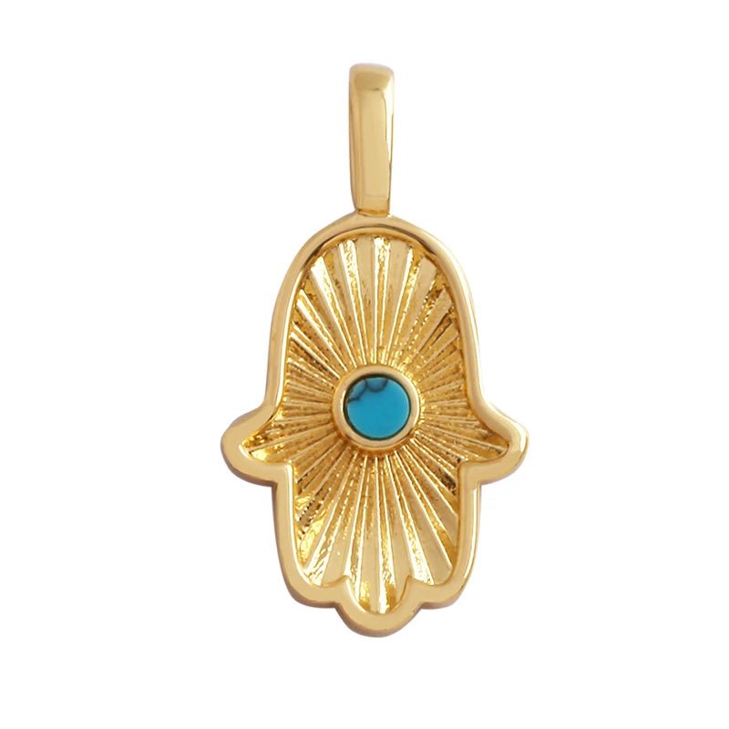 Evil Eye Hand Gold Plated - TarotCats Co.