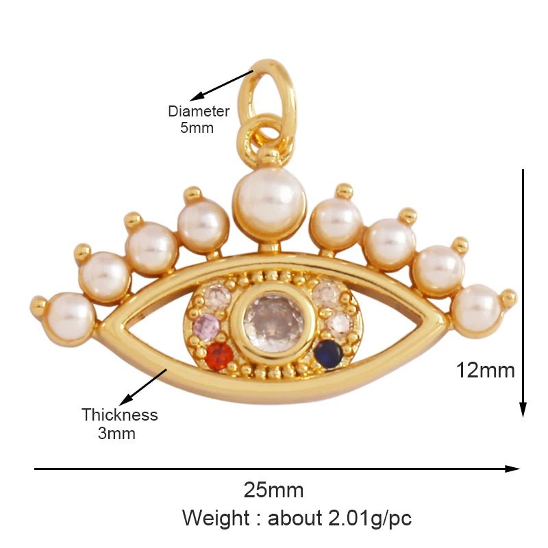 Evil Eye Hand Gold Plated - TarotCats Co.