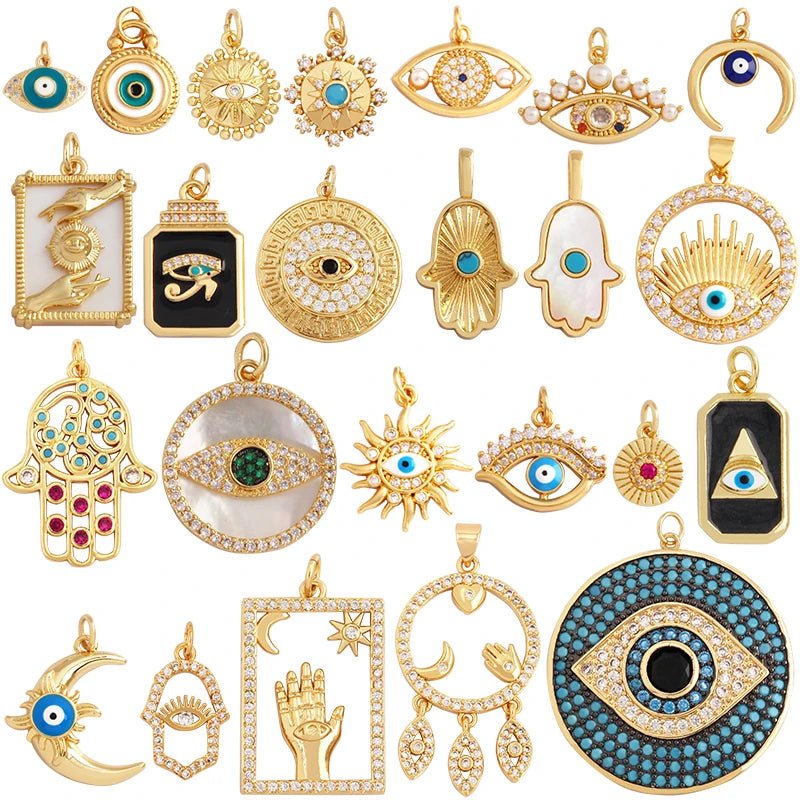 Evil Eye Hand Gold Plated - TarotCats Co.