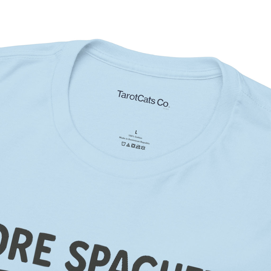 Funny Spaghetti T Shirt Unisex Tee More Spaghetti Less Upsetti Slogan 100 Percent Cotton - TarotCats Co.