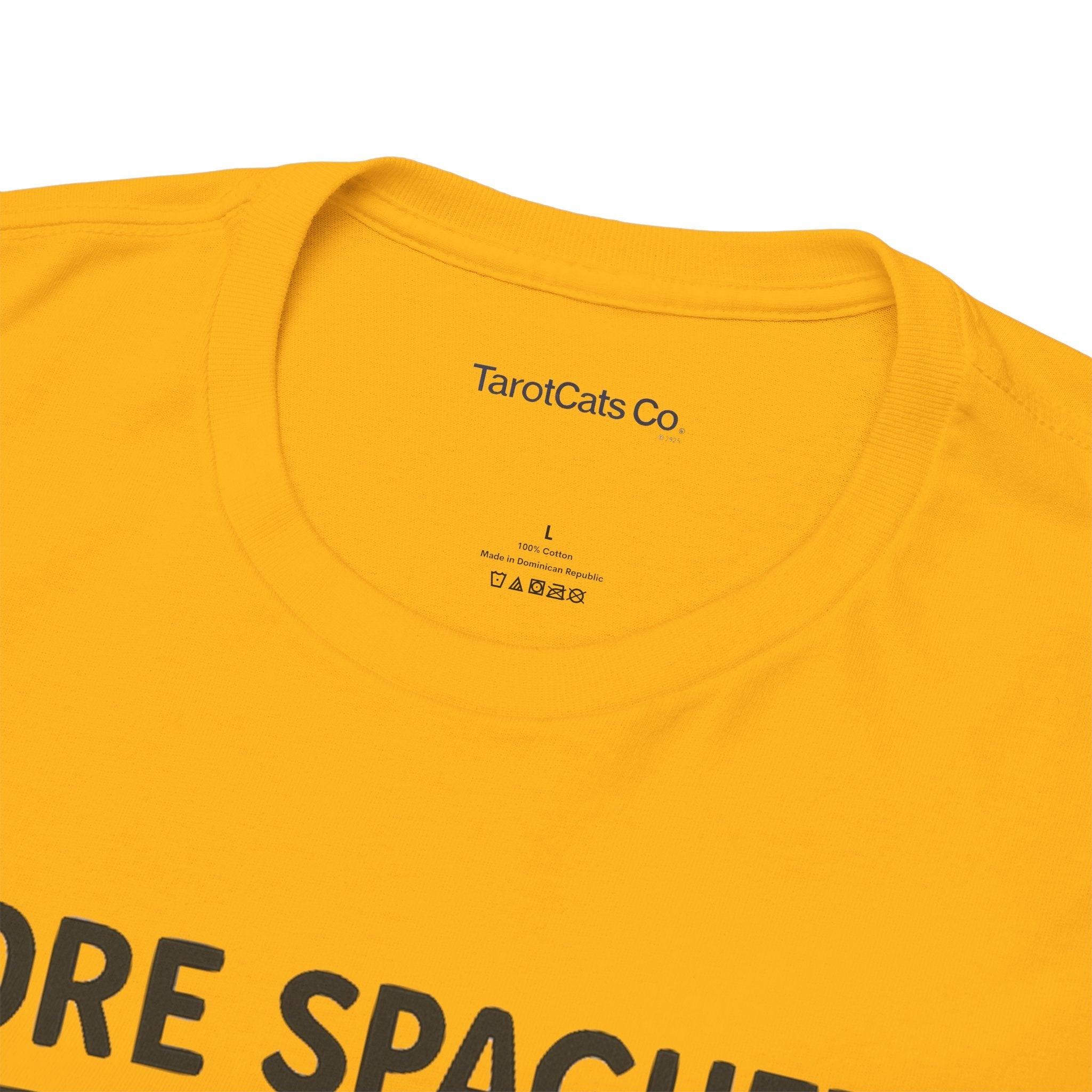 Funny Spaghetti T Shirt Unisex Tee More Spaghetti Less Upsetti Slogan 100 Percent Cotton - TarotCats Co.