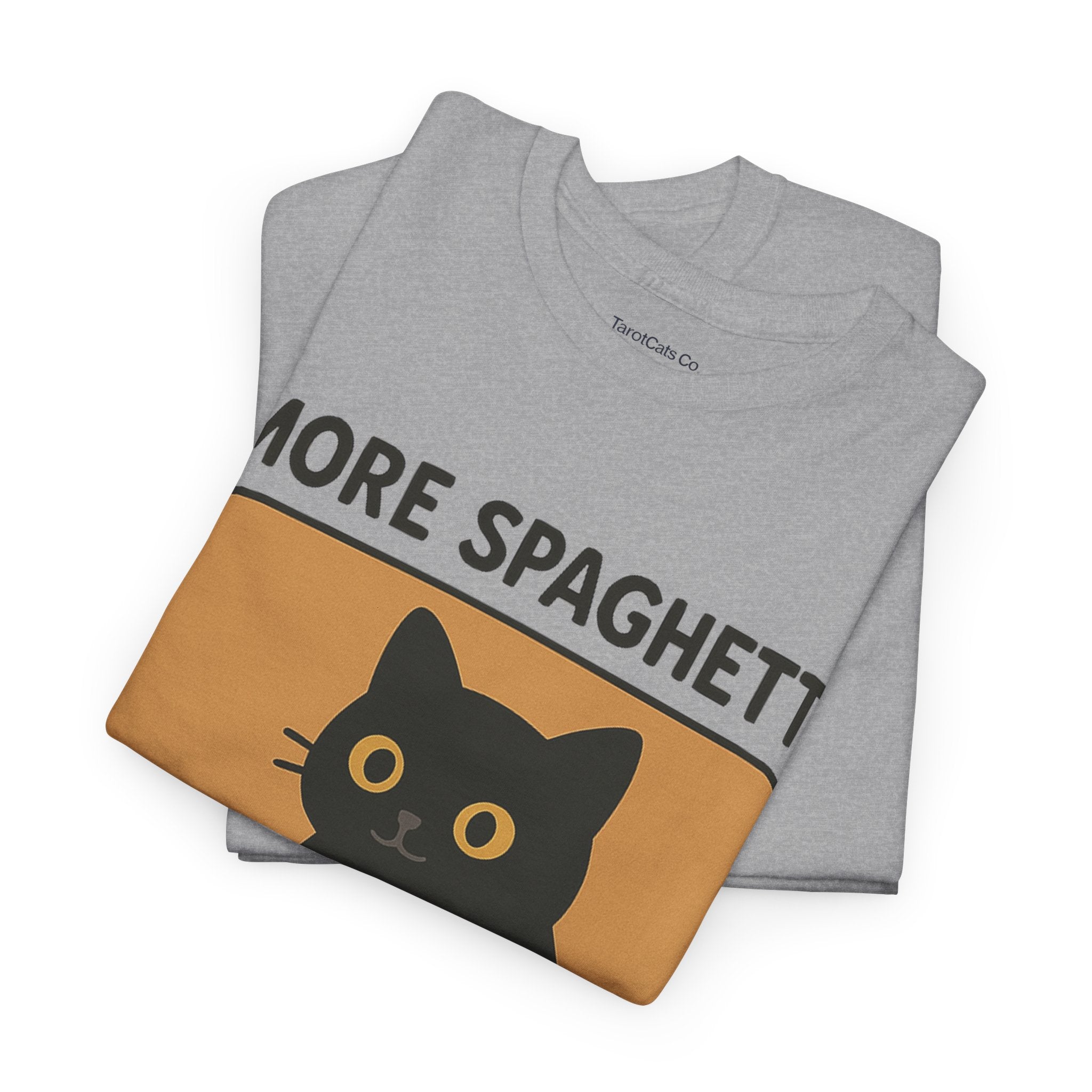 Funny Spaghetti T Shirt Unisex Tee More Spaghetti Less Upsetti Slogan 100 Percent Cotton - TarotCats Co.