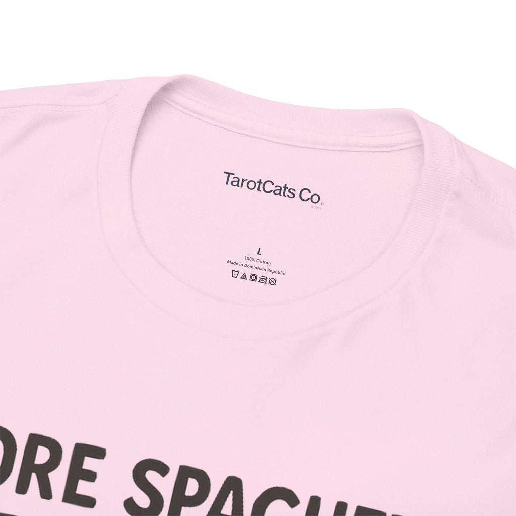 Funny Spaghetti T Shirt Unisex Tee More Spaghetti Less Upsetti Slogan 100 Percent Cotton - TarotCats Co.