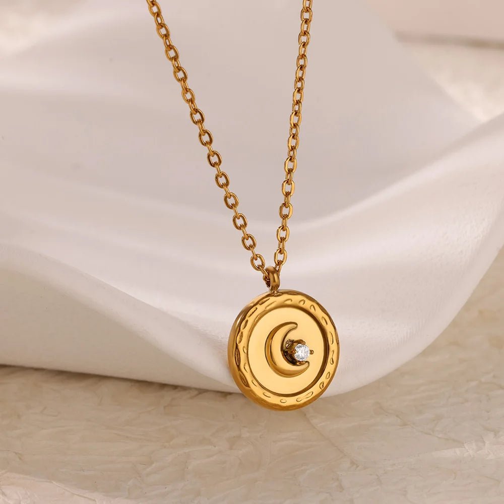 Gold Color Heart Pendant Necklace - TarotCats Co.