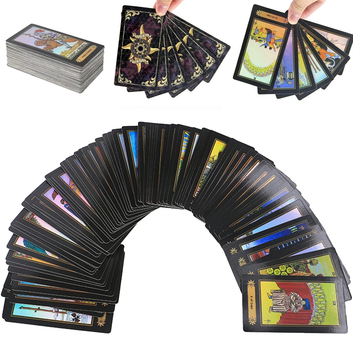 Holographic Tarot Cards - TarotCats Co.