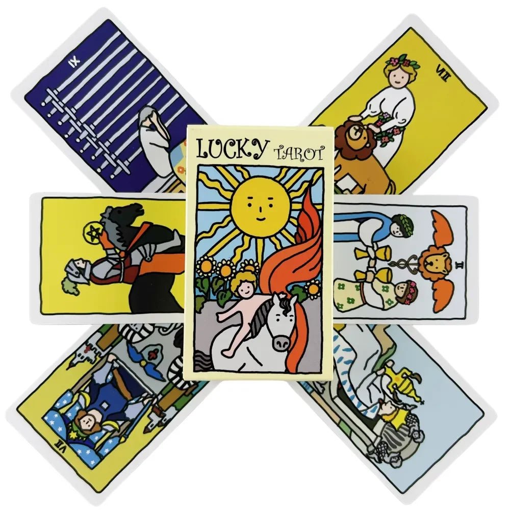 Lucky Tarot Cards Of Rider 78 - TarotCats Co.