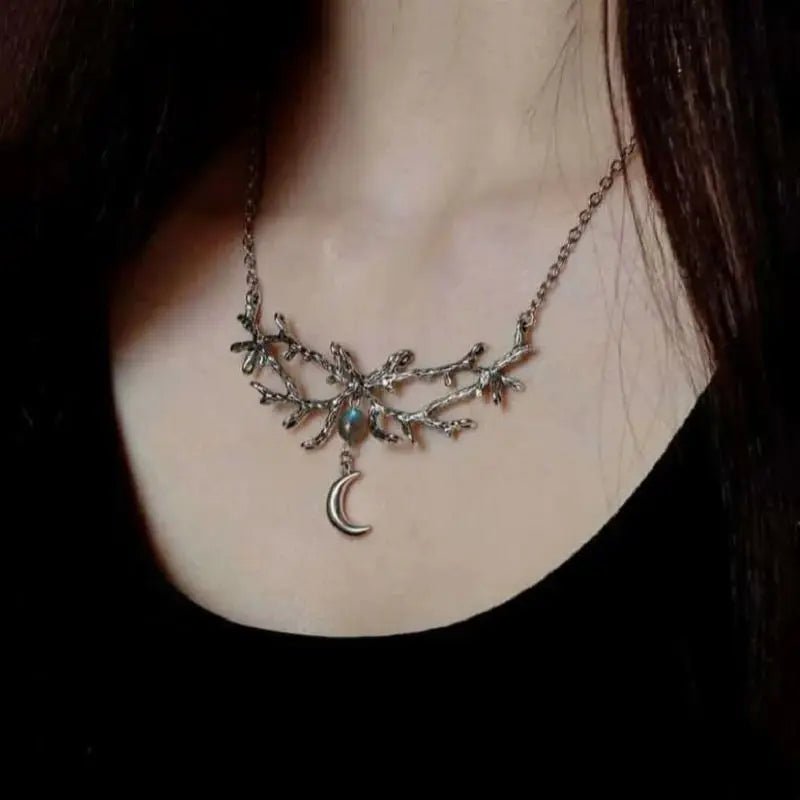 Moon Branch Necklace - TarotCats Co.