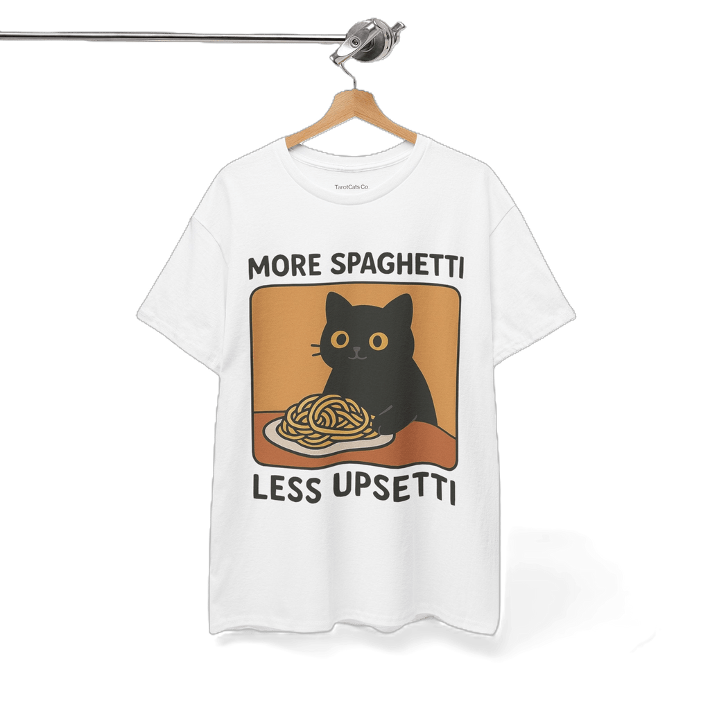 More Spaghetti Less Upsetti - T-shirt - TarotCats Co.