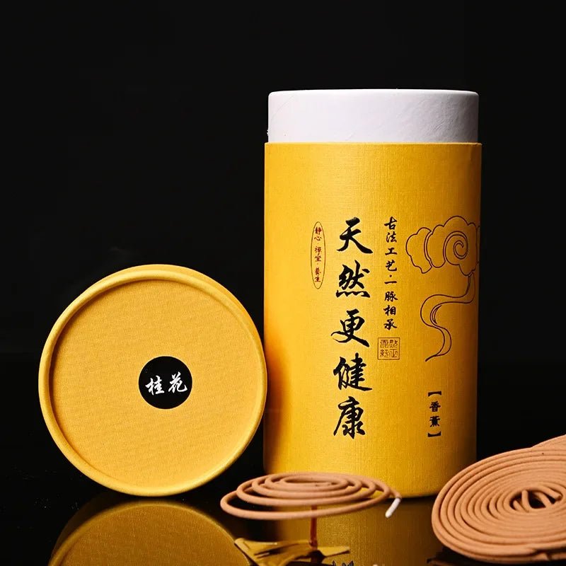 Natural Plate Sandalwood Jasmine Coil - TarotCats Co.