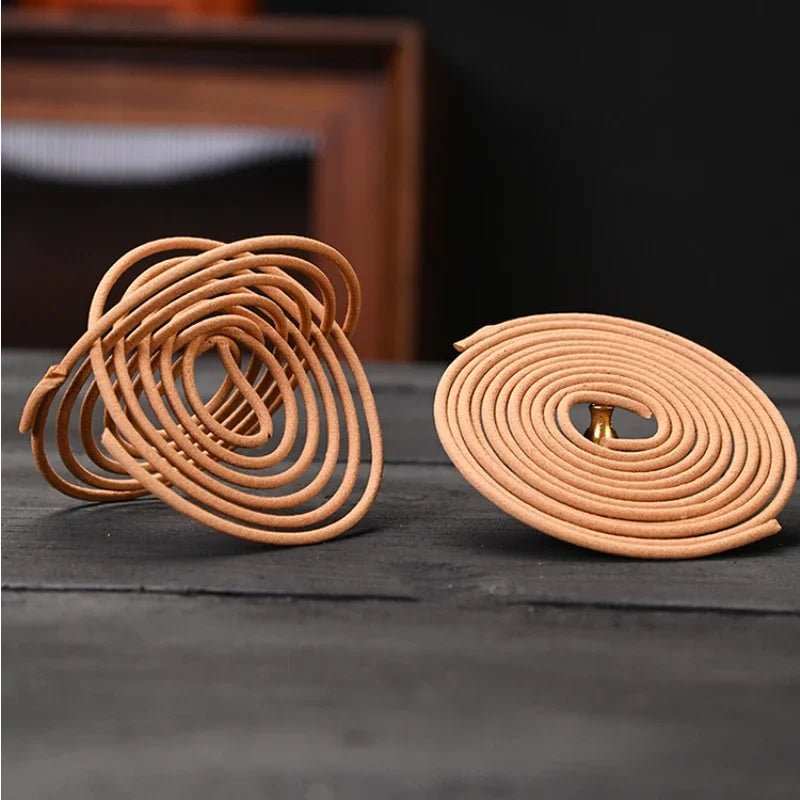 Natural Plate Sandalwood Jasmine Coil - TarotCats Co.