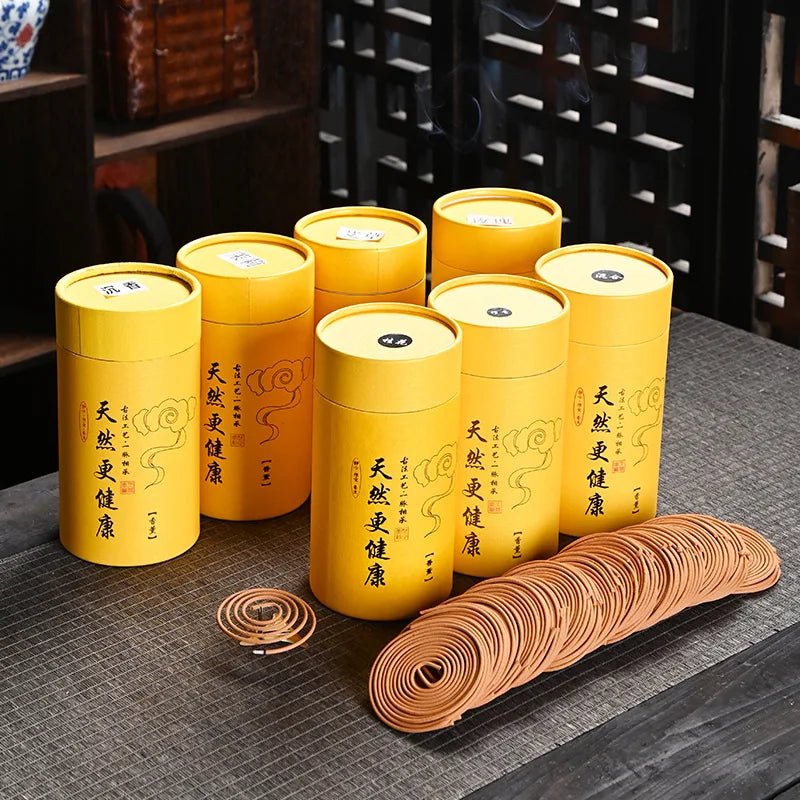 Natural Plate Sandalwood Jasmine Coil - TarotCats Co.