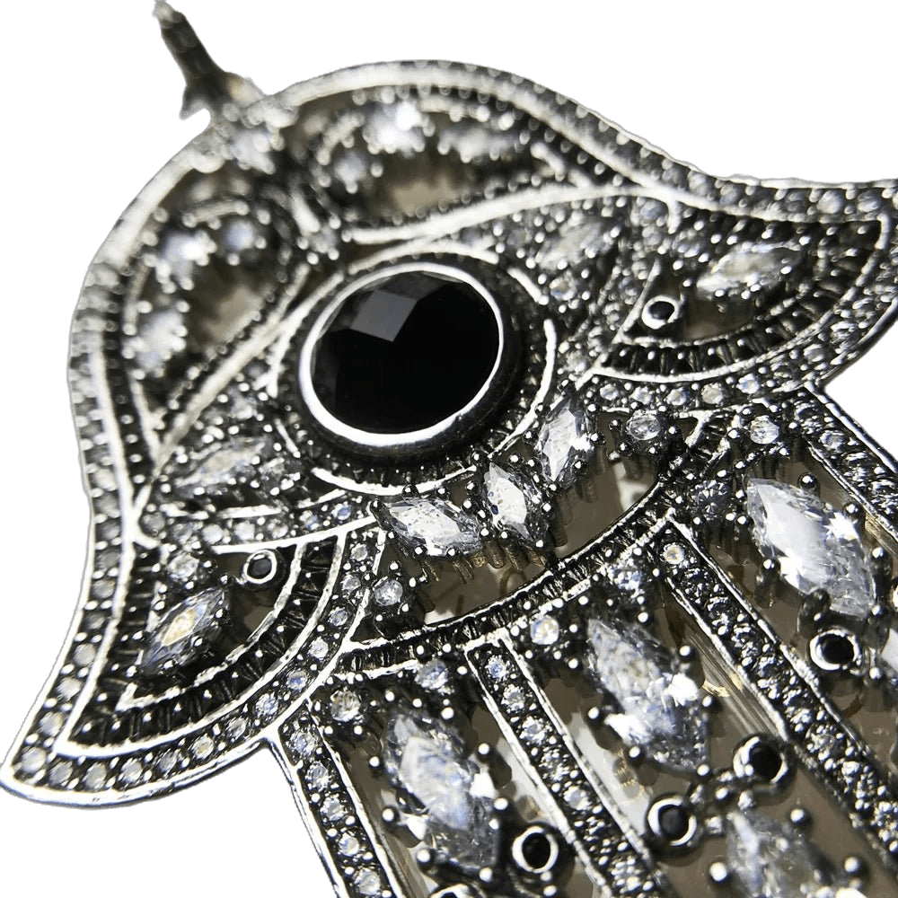 Pendant Black Hand of Fatima - TarotCats Co.