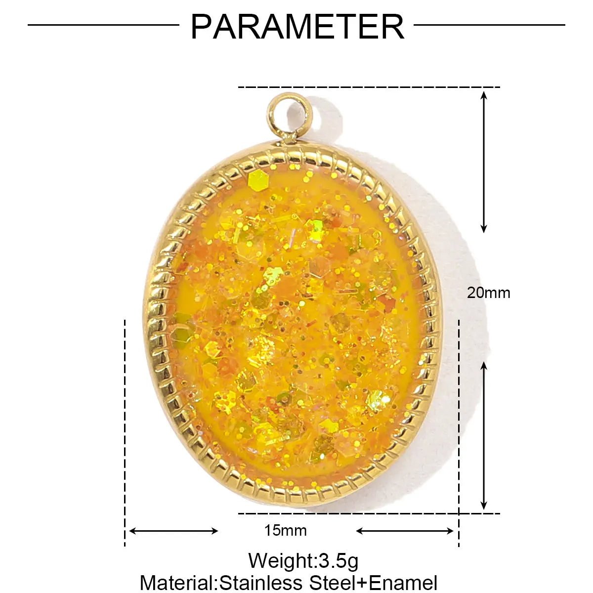 Stainless Steel Stone Necklace Pendant - TarotCats Co.