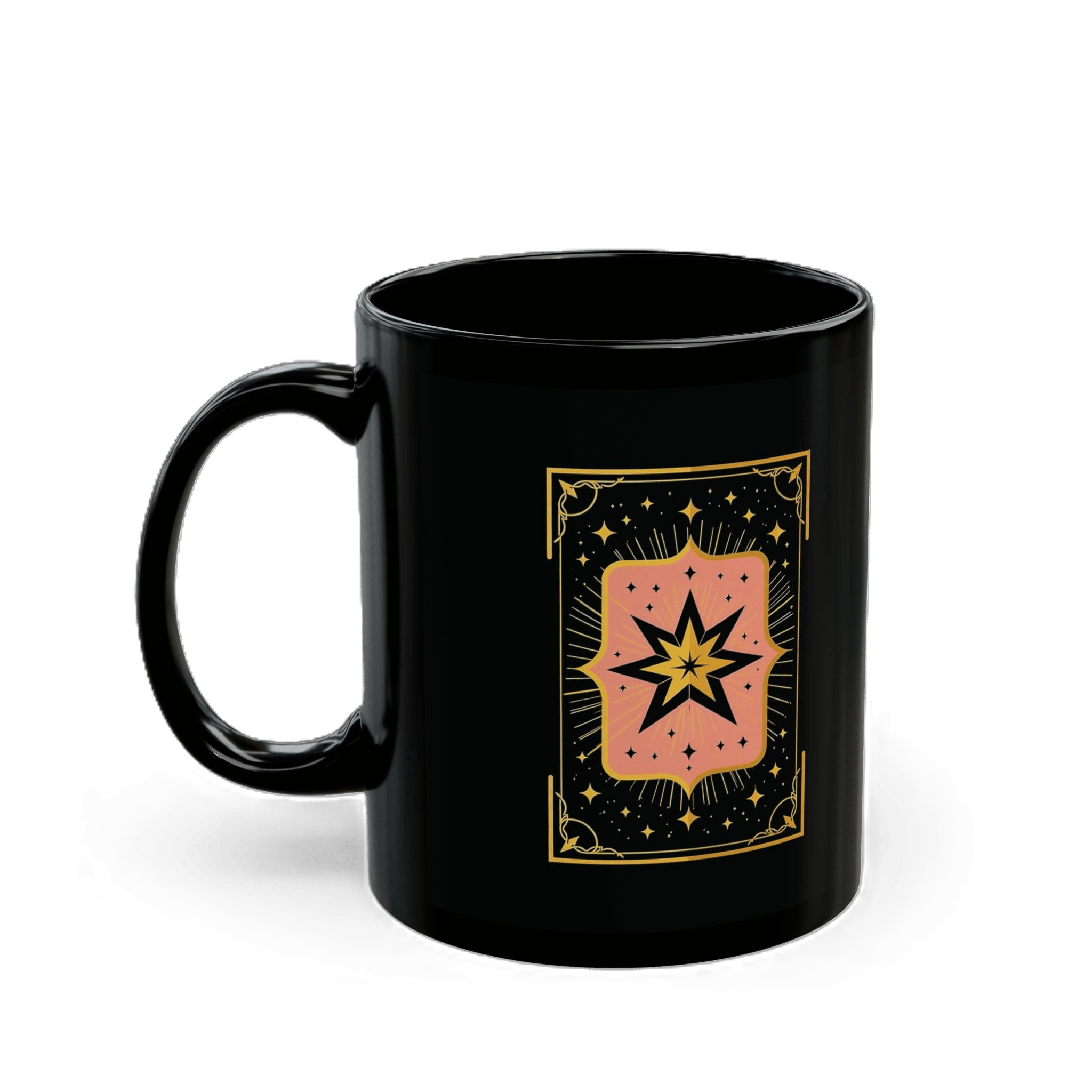 Tarot No1 - Black Mug - TarotCats Co.