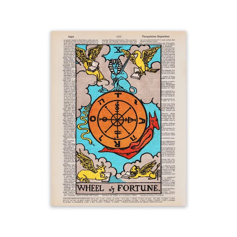 The Star Sun Tarot Vintage Posters Major Arcana Canvas Wall Art Print Featuring Magician Sun Lovers Priestess - TarotCats Co.