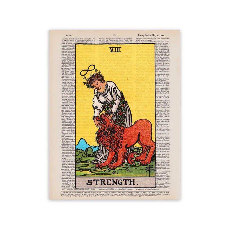 The Star Sun Tarot Vintage Posters Major Arcana Canvas Wall Art Print Featuring Magician Sun Lovers Priestess - TarotCats Co.