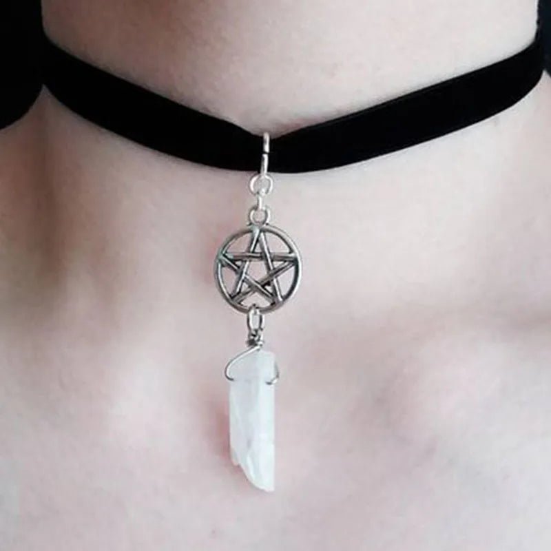 Triple Moon Choker Necklace - TarotCats Co.