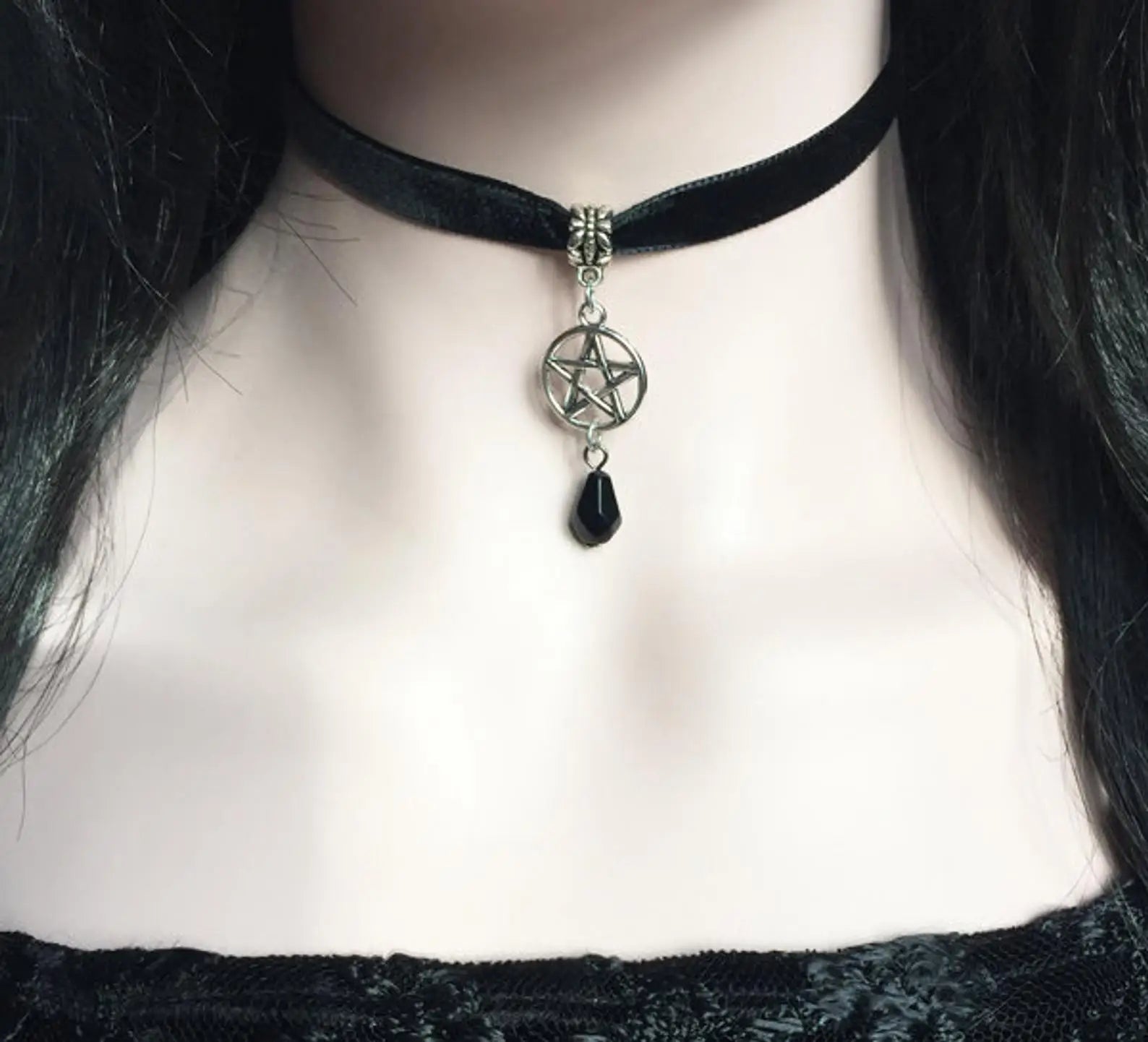 Triple Moon Choker Necklace - TarotCats Co.