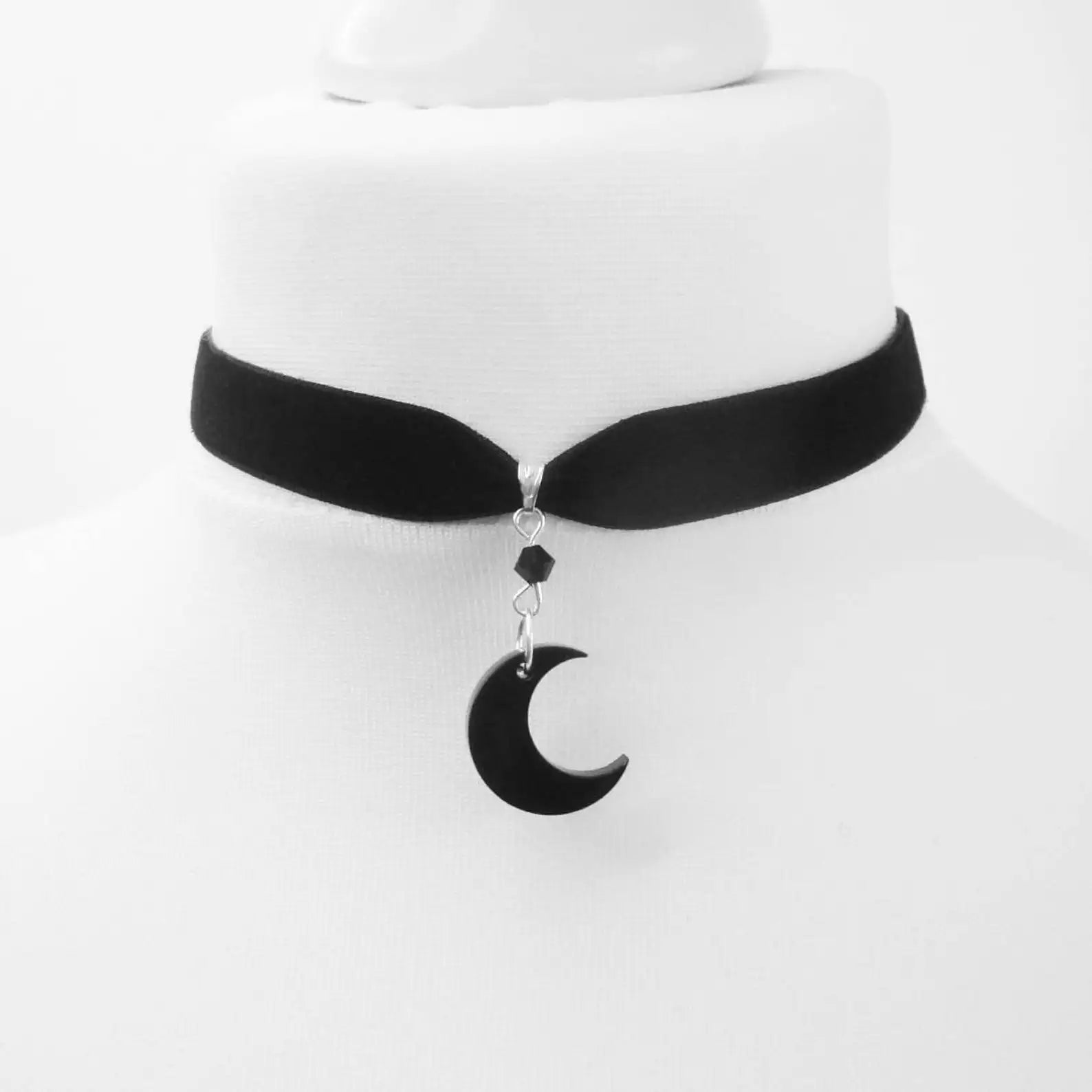 Triple Moon Choker Necklace - TarotCats Co.