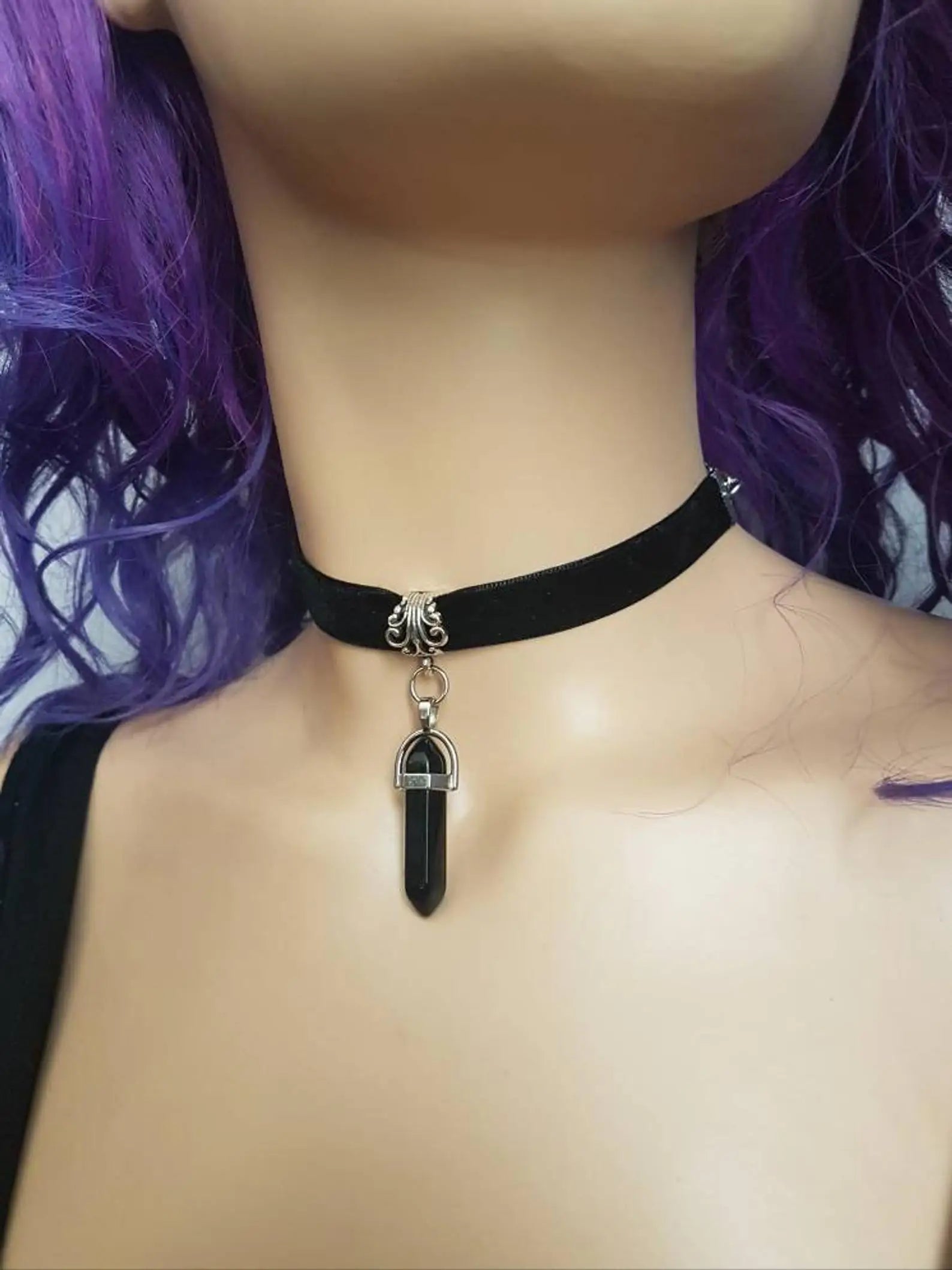 Triple Moon Choker Necklace - TarotCats Co.
