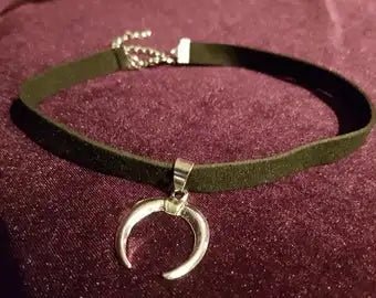 Triple Moon Choker Necklace - TarotCats Co.