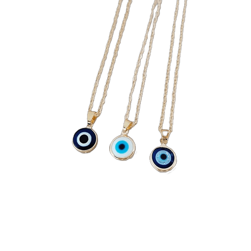 Turkish Devil's Eyes Pendant Necklace - TarotCats Co.
