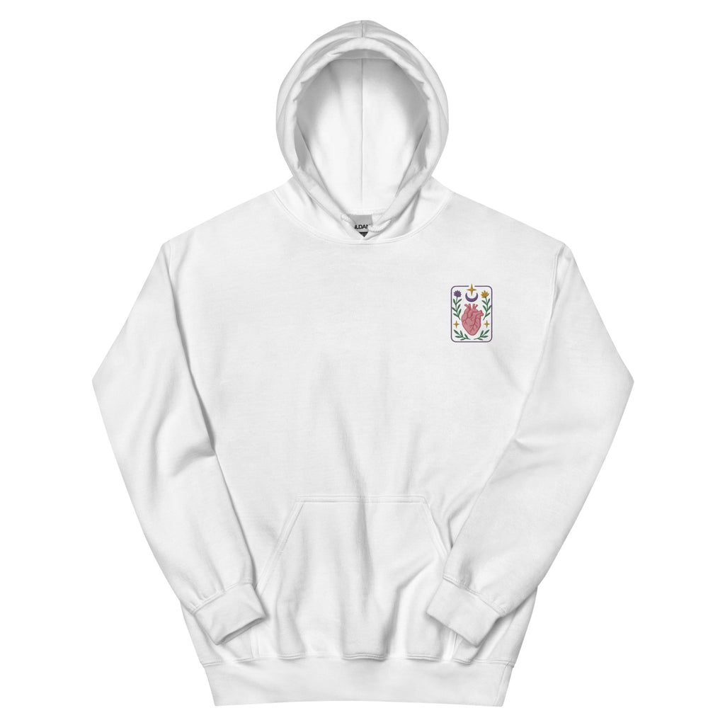 Unisex Heather Sport Dark Navy Heavyweight Fleece Hoodie With Kangaroo Pocket - TarotCats Co.