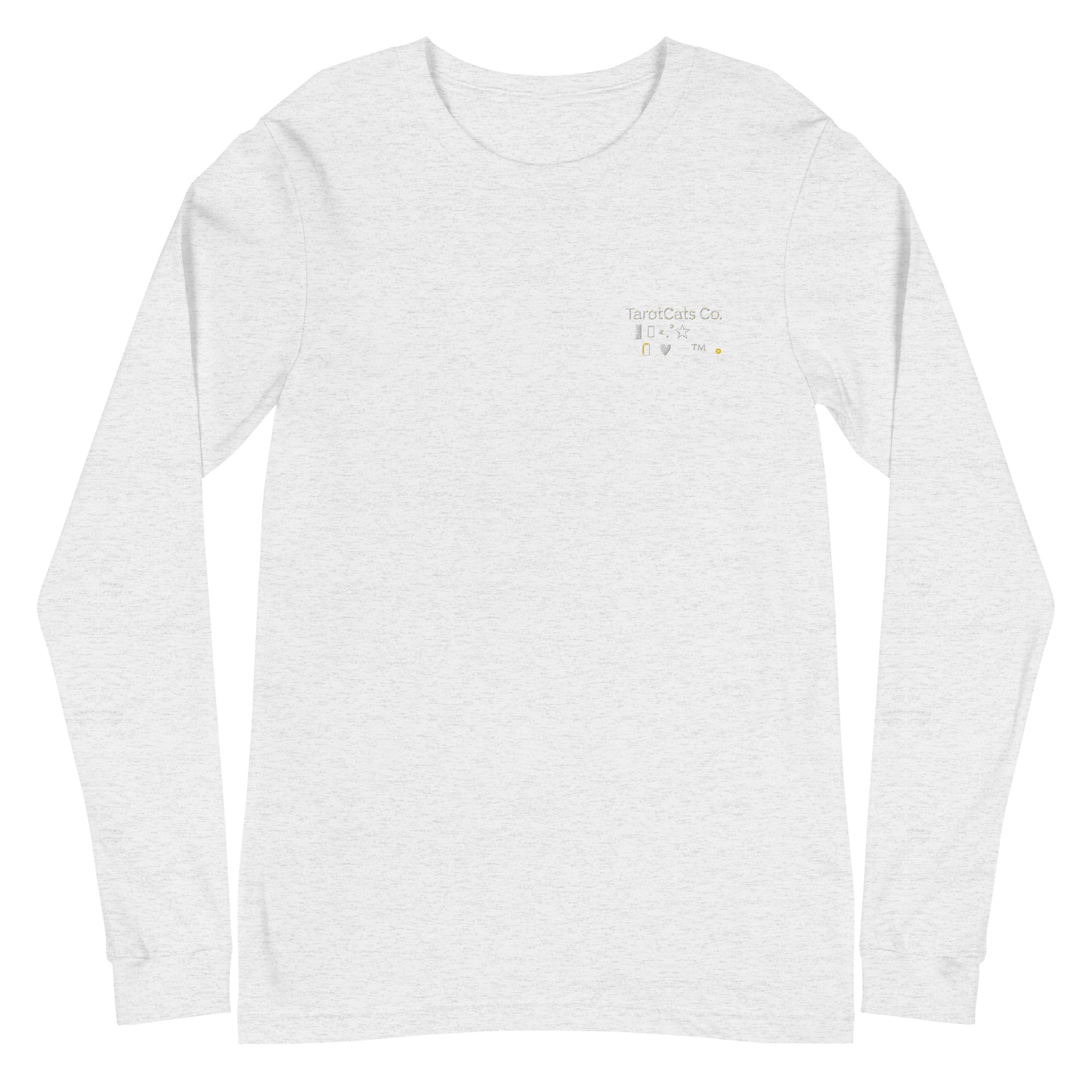 Unisex Long Sleeve Tee Made From 100 Percent Cotton With Crew Neck - TarotCats Co.