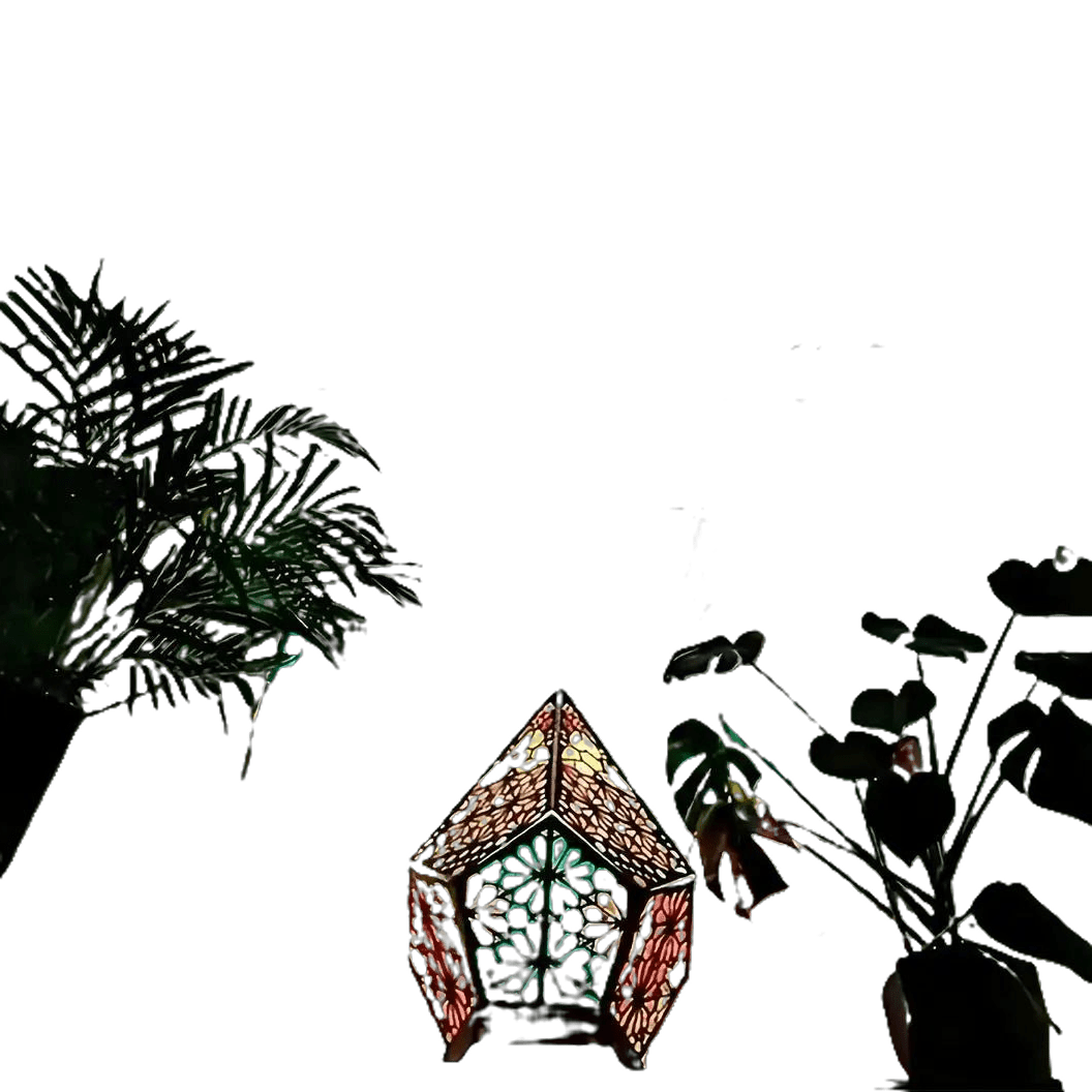 USB Bohemian LED Projection Table Lamp - TarotCats Co.