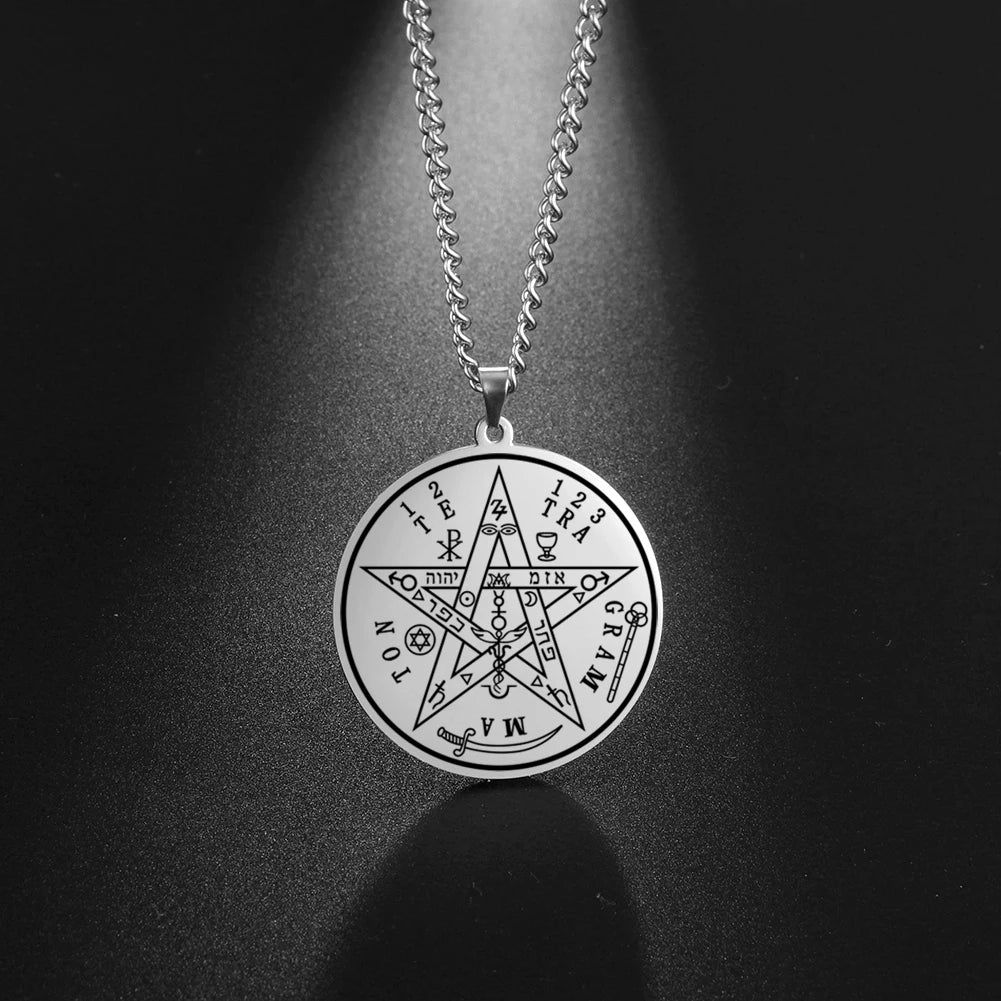 Heritage YHWH Pentagram Pendant, Jerusalem Craft - TarotCats Co. 