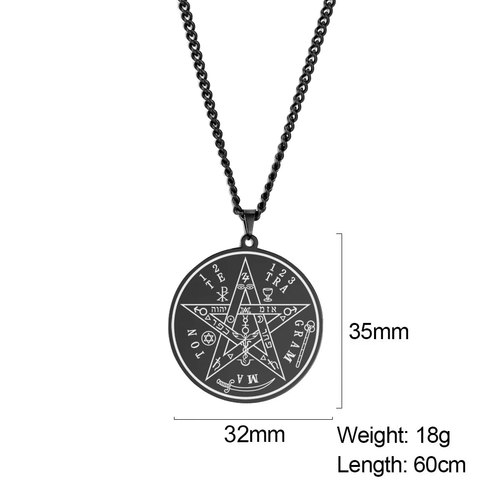 Heritage YHWH Pentagram Pendant, Jerusalem Craft - TarotCats Co. 
