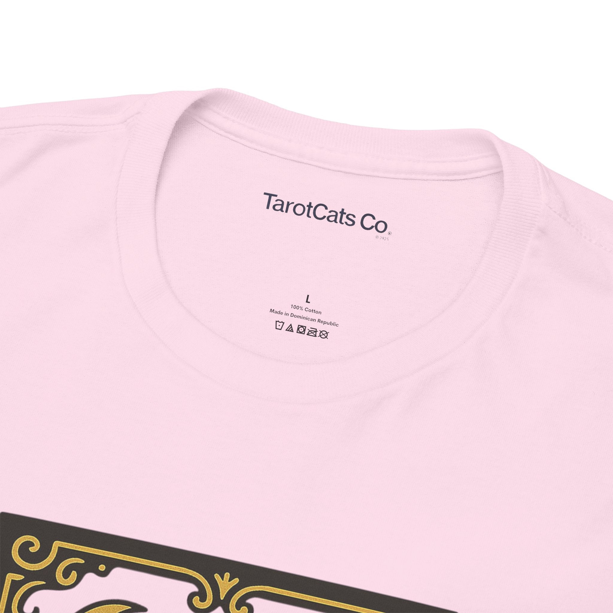 Vintage Black Cat Tee Unisex Heavy Cotton Tee With Celestial Backdrop Design For Cat Lovers And Astrology Enthusiasts - TarotCats Co.