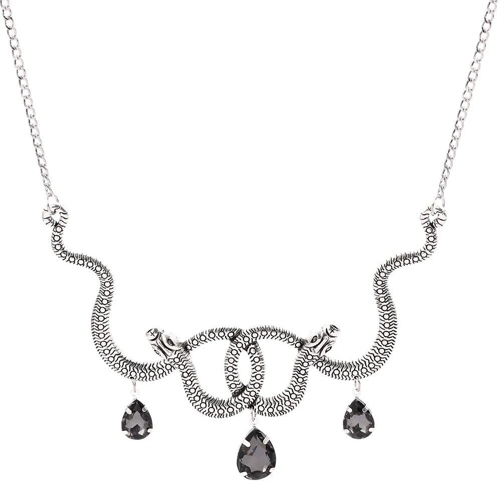 Vintage Double Snake Necklace - TarotCats Co. 