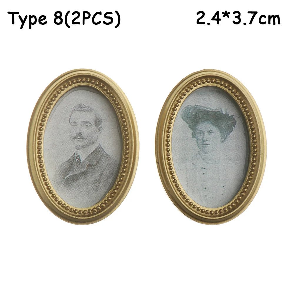 Vintage Miniature Framed Photo - TarotCats Co.