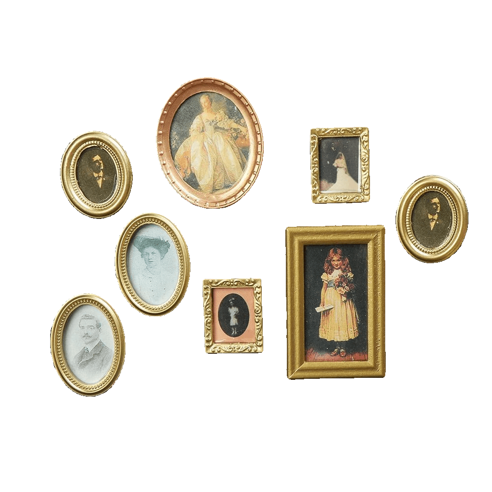 Vintage Miniature Framed Photo - TarotCats Co.