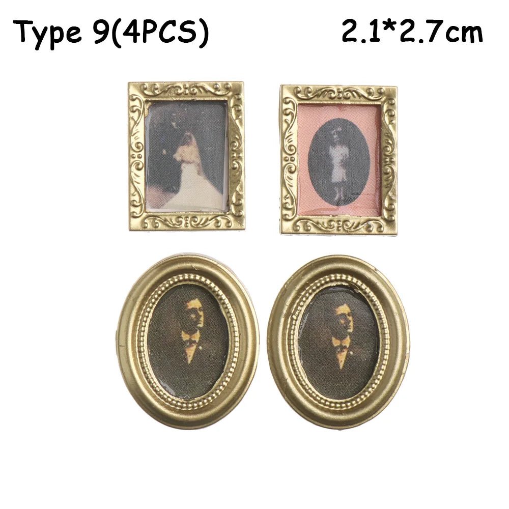 Vintage Miniature Framed Photo - TarotCats Co.